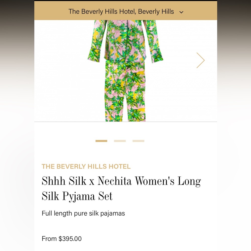 Shhh Silk x Nechita Women’s Long Silk Pyjama Set